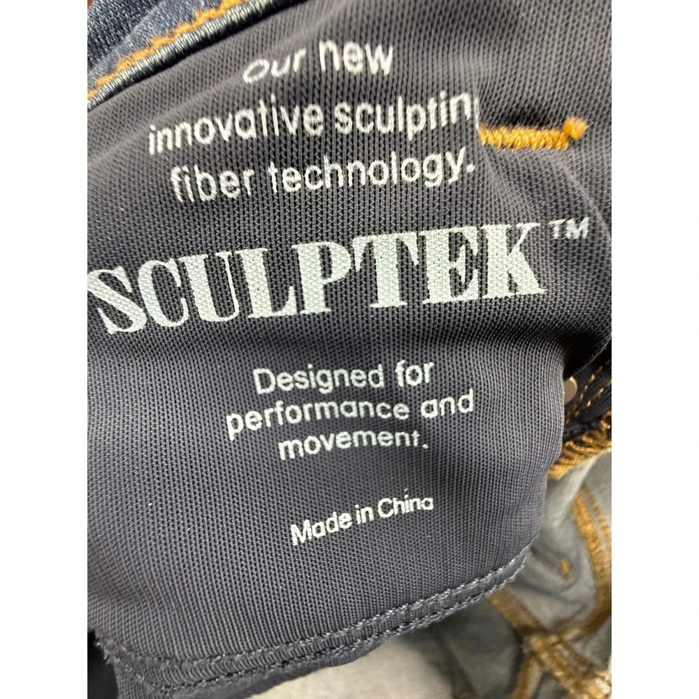 Athleta Sculptek High Rise Slimming Skinny‎ Jeans Medium Wash Size 8 - Picture 5 of 9